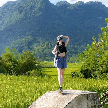 Puluong Bamboo Villa Huong Ba Thuoc Exterior photo