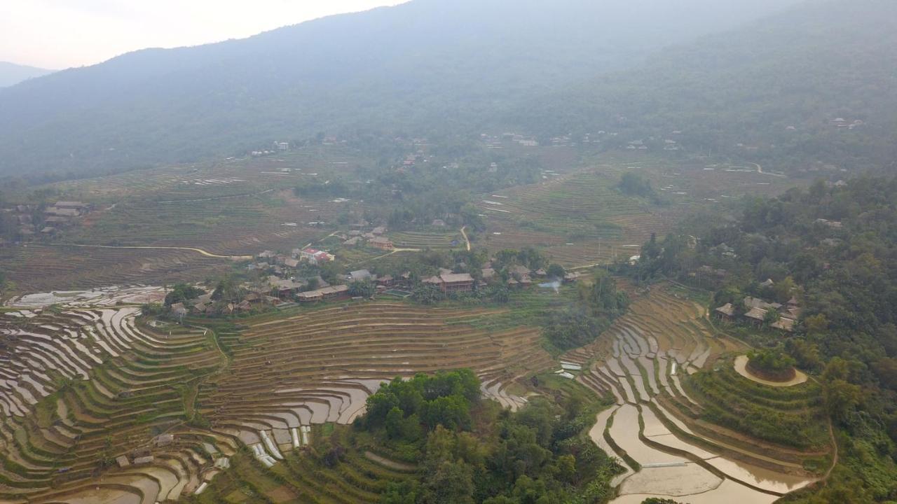 Puluong Bamboo Villa Huong Ba Thuoc Exterior photo