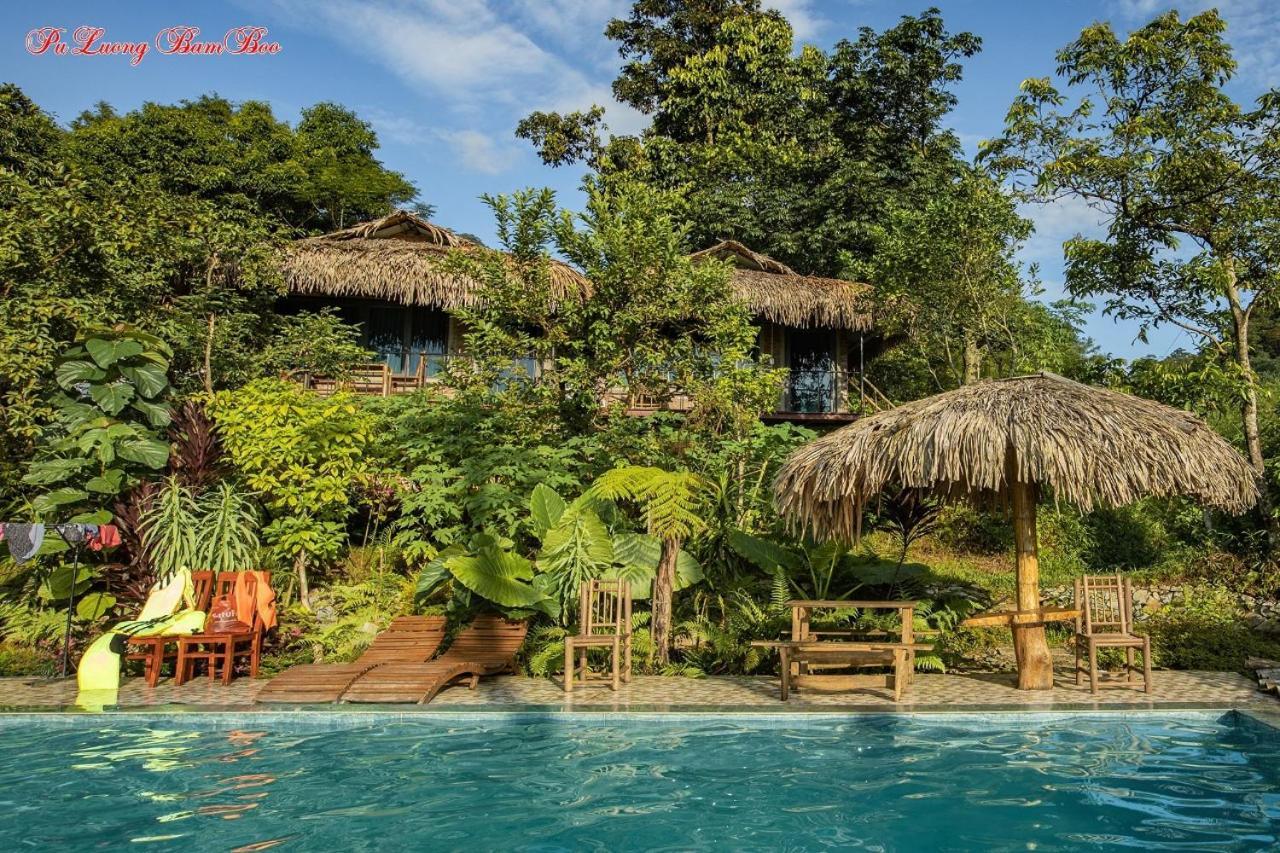 Puluong Bamboo Villa Huong Ba Thuoc Exterior photo
